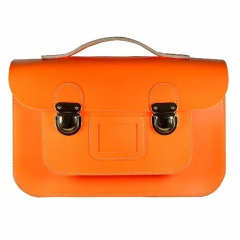 bolso satchel naranja